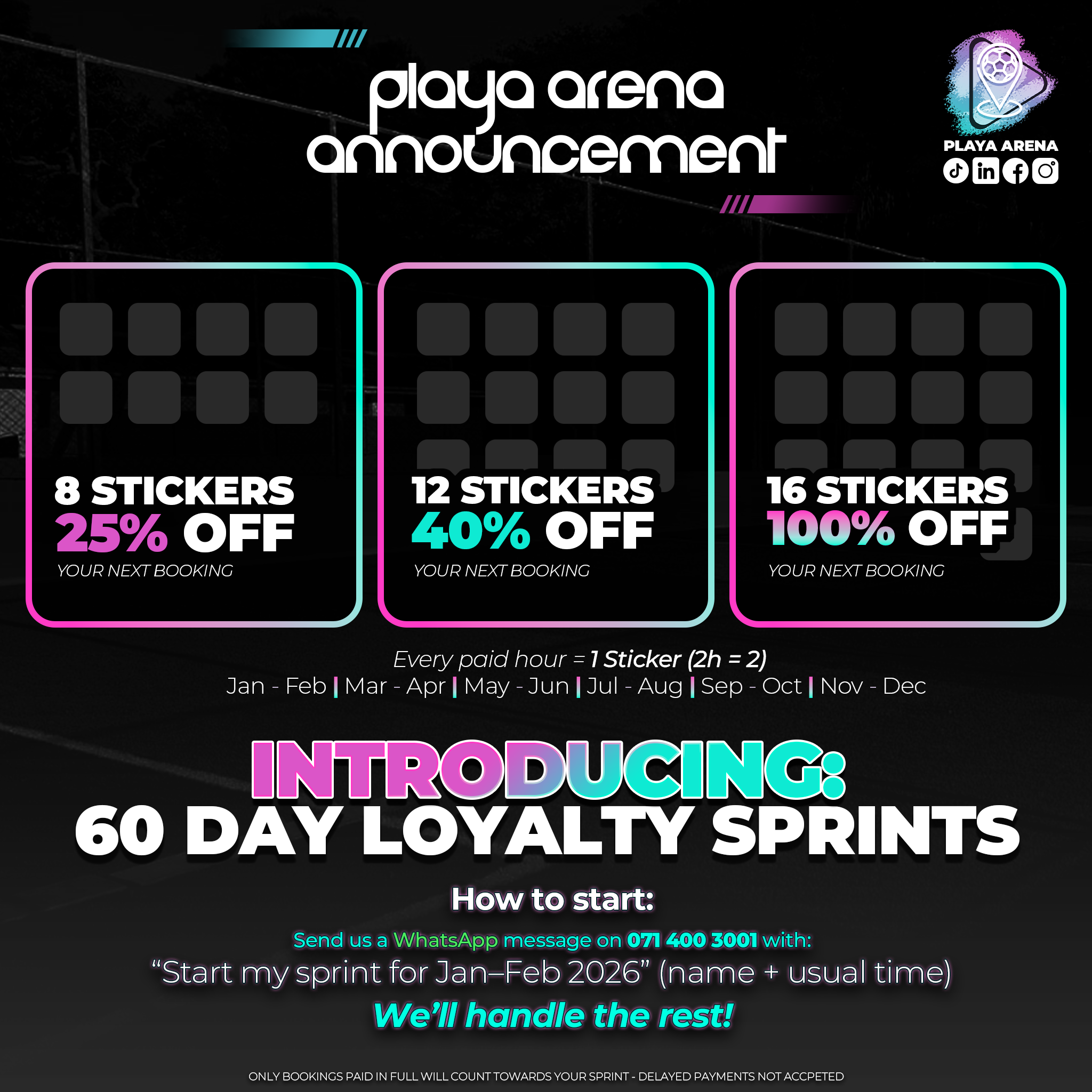 Introducing 60 Day Loyalty Sprints